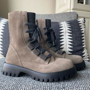 Vaneli Zabou Suede Combat Boot